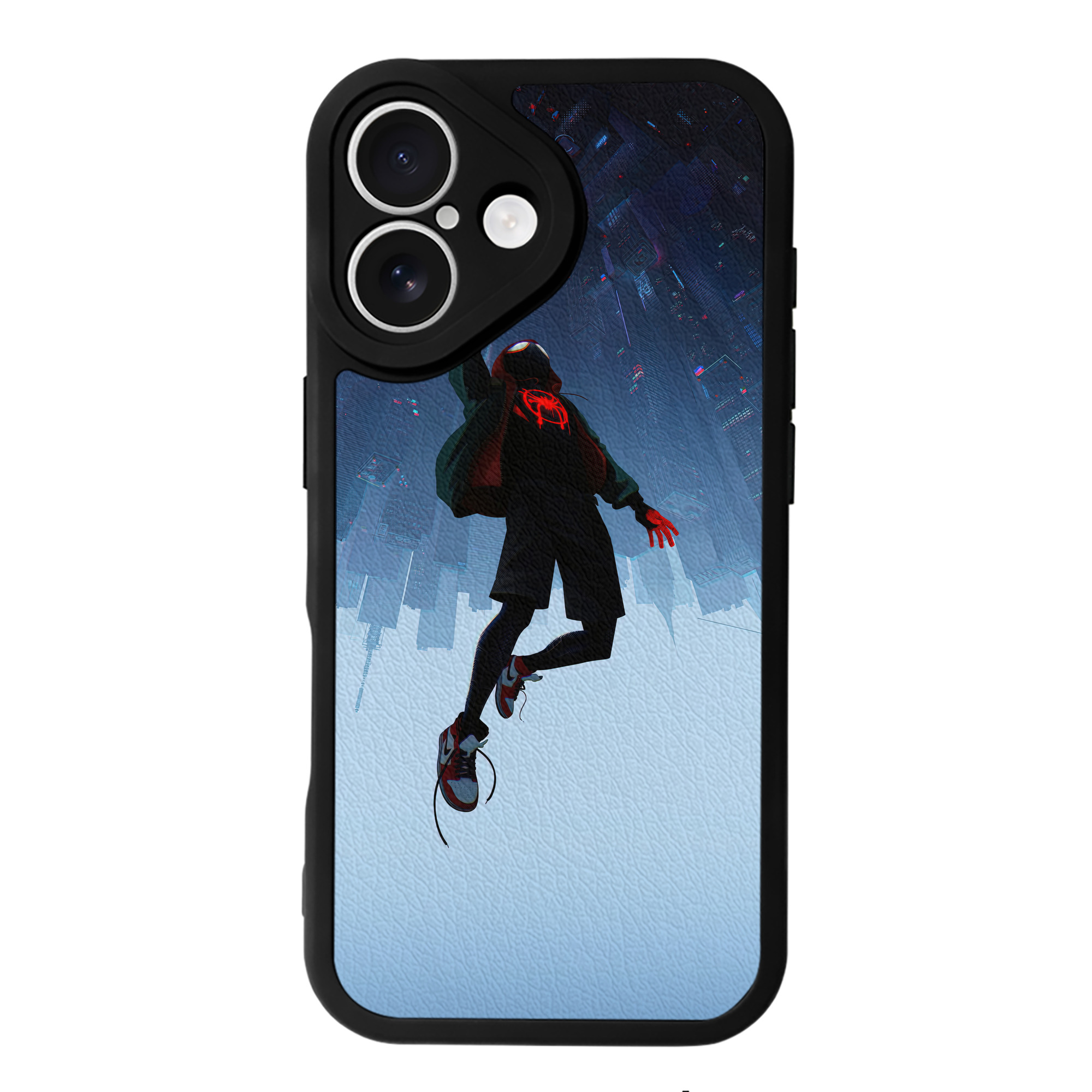 Spider Man スパイダーマン 【iPhone 16シリーズ対応】シリコンスマホケース（レザー調） 材質：シリコン
